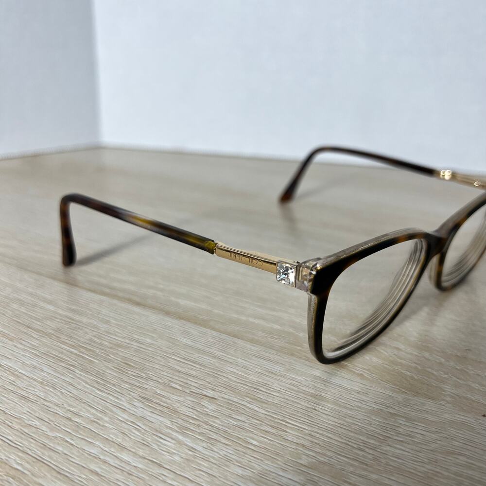 Jimmy Choo JC274 DXH Eyeglasses PARTS ONLY Tortoise Shell Frames Italy 145 - Picture 4 of 16